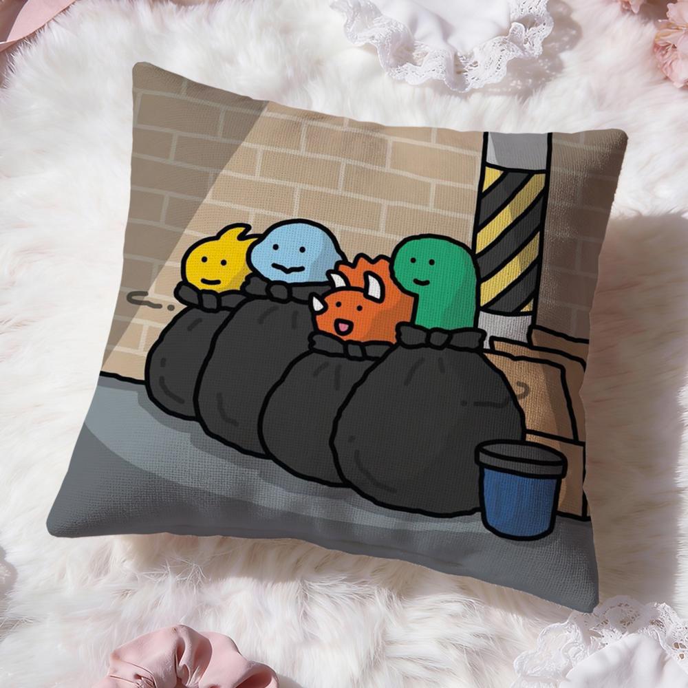 Cartoon Art Joguman Cushion Cover Premium Comfort Reversible Pillow Cove -Two in One Design for Any Room & Car Interior
