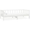 Vidaxl Daybed with Mattress, 90X200 Cm, White, Pine Wood