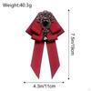 Bow Tie for Women Bowknot Necktie Vintage College Style Elegant Ribbon Formal Fashion Brooch Pin