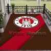 Custom Text Printed Rug FC St. Pauli Non Slip Floor Carpet For Home Room Decor