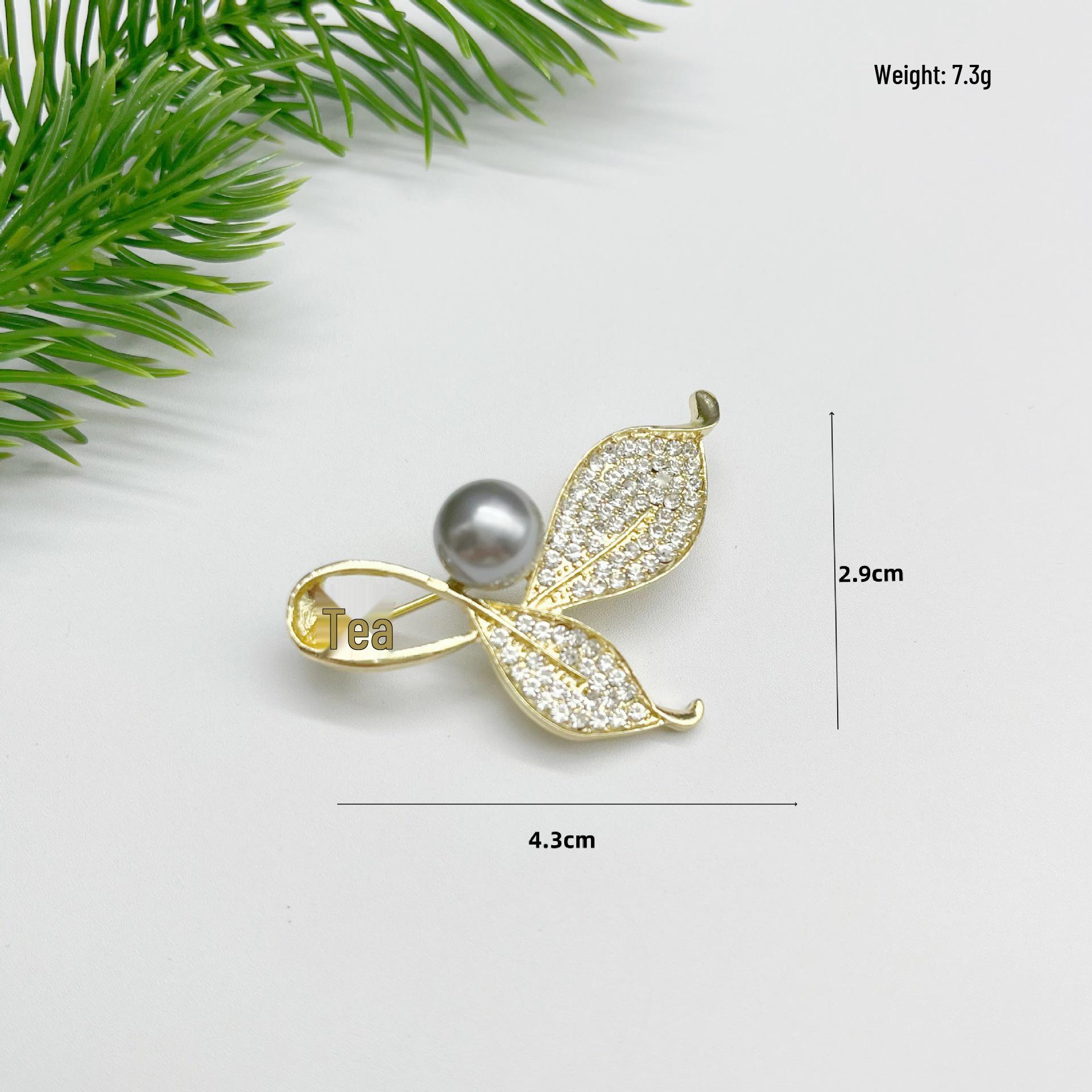 Elegant Wheat Ear Pearl Brooch Set – Exquisite Accessory for Women