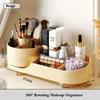 360°Rotating Makeup Organizer for Vanity Makeup Brush Holder Cosmetic Organizer Lipstick Eyebrow Pencil Holder Jewelry Container