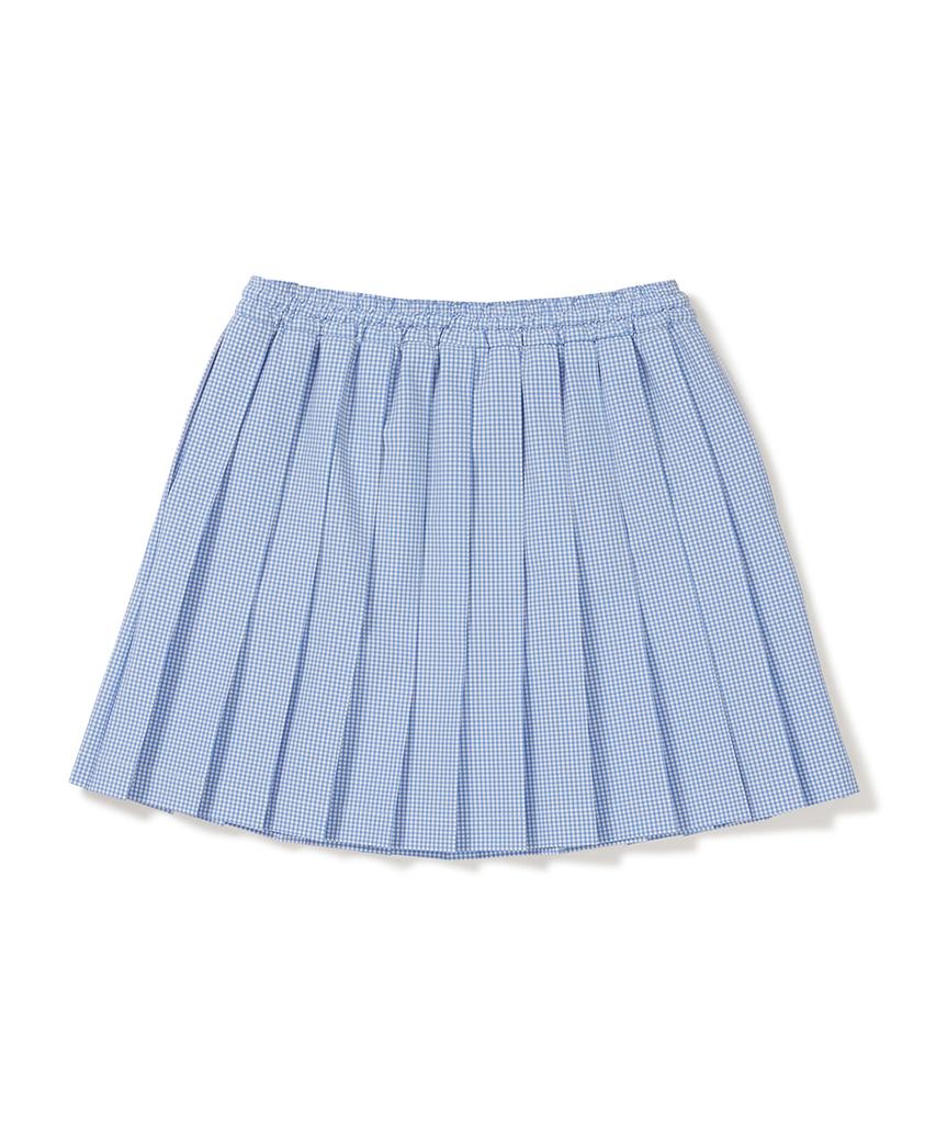 Clove [24Ss Clove] Pleats Banding Skirt (Blue)