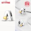 Silver 925 26 Alphabet Letters Charm Heart Love Bead for Charms Bracelets for Women DIY Fine Jewelry Gifts
