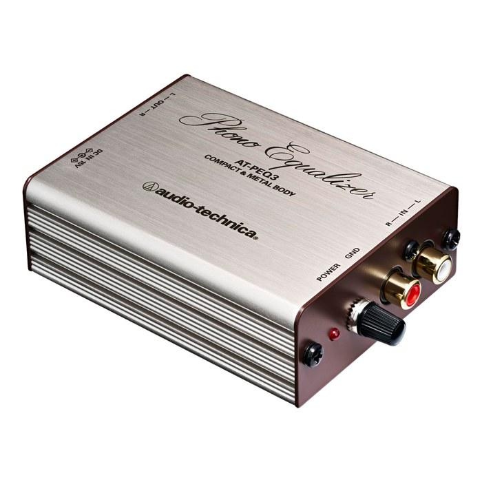 Audio-Technica AT-PEQ3 Phono Equalizer/Phono Preamplifier – VM/MM Cartridge Compatible, Gold