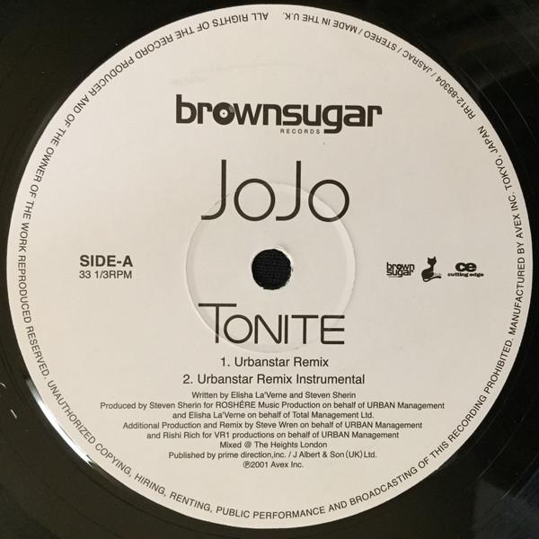 

12inch Record JOJO - Tonite RR1288304 Brownsugar Reco 2001 Japan Rap & Hip-Hop/R&B Used