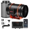 VEVOR Inline Duct Fan Kit Carbon Filter, 1372 M³/h 203 Mm EC Motor Exhaust Ventilation Fan with 10-Speed, PWM Controller, App Control, Timer