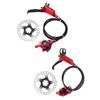 Bicycle Brake Cooling Disc Floating Ice Rotor Strong Braking Bike Hydraulic Disc BrakeRed