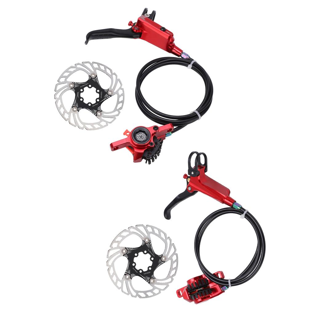 Bicycle Brake Cooling Disc Floating Ice Rotor Strong Braking Bike Hydraulic Disc BrakeRed