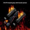 Lock On Heated ATV Grips, ATV Heated Grips and Thumb Warmer, 3 Heat Settings 7/8 Electric Heating Handlebar Grips