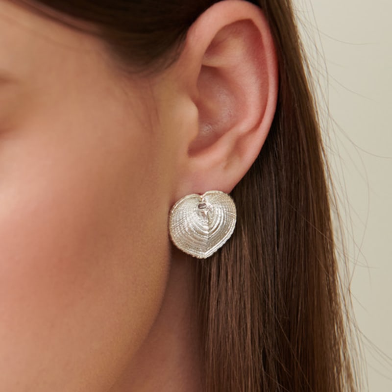 cotoit Heart Shell Earrings Big(20mm)