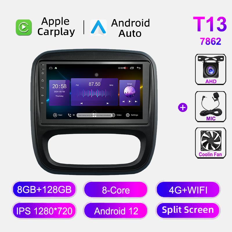 Android Car Radio For Renault Trafic 2015-2019 Multimedia Video Player Carplay GPS Navigation Auto Stereo 4G WIFI Head Unit DSP