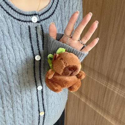 Capybara Kopfhörertasche Plüschtasche Anhänger Niedliche Bluetooth-Ohrhörerhülle