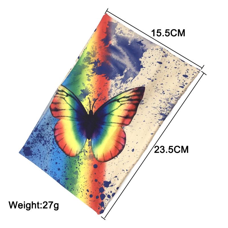 Butterfly Pattern Headband For Women Fashion Hairbands Sports Hair Band Sweat Bandanas Girl Headwear Turbans Elastic Accessories