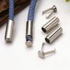 20 Sets Metal Rope Ends Stopper Button Cord End Lock Cap Hanging Bell Buckle DIY Bag Shoes Garment Lanyard Accessories NEW