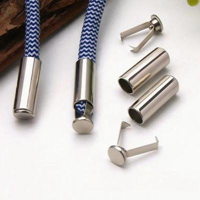 20 Sets Metal Rope Ends Stopper Button Cord End Lock Cap Hanging Bell Buckle DIY Bag Shoes Garment Lanyard Accessories NEW