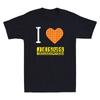 Ich liebe Jesus Waffel Herz Lustiges christliches Frühstück Herren Kurzarm-T-Shirt