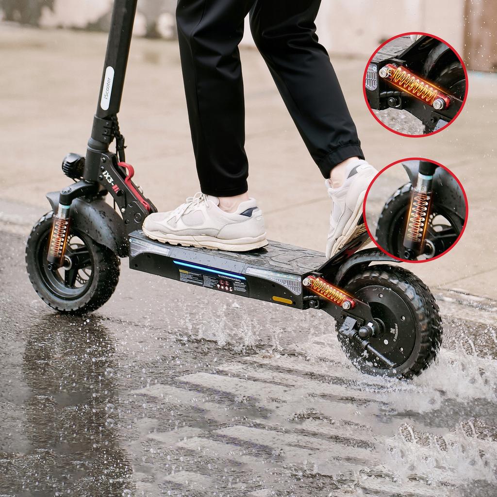 Electric Scooter Up To 120kg! iScooter iX3-DZ Electric Scooter, 30-40km, 800W, Foldable