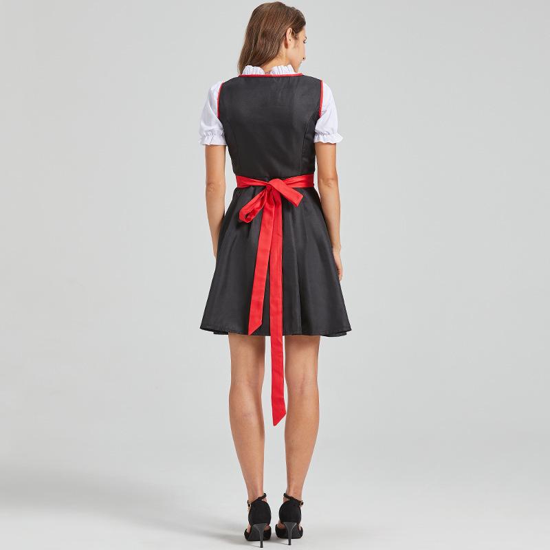 2025 Euro-American Beer Fest Women's Lace Maid Dress Set, Color Block, Plus Size Skirt