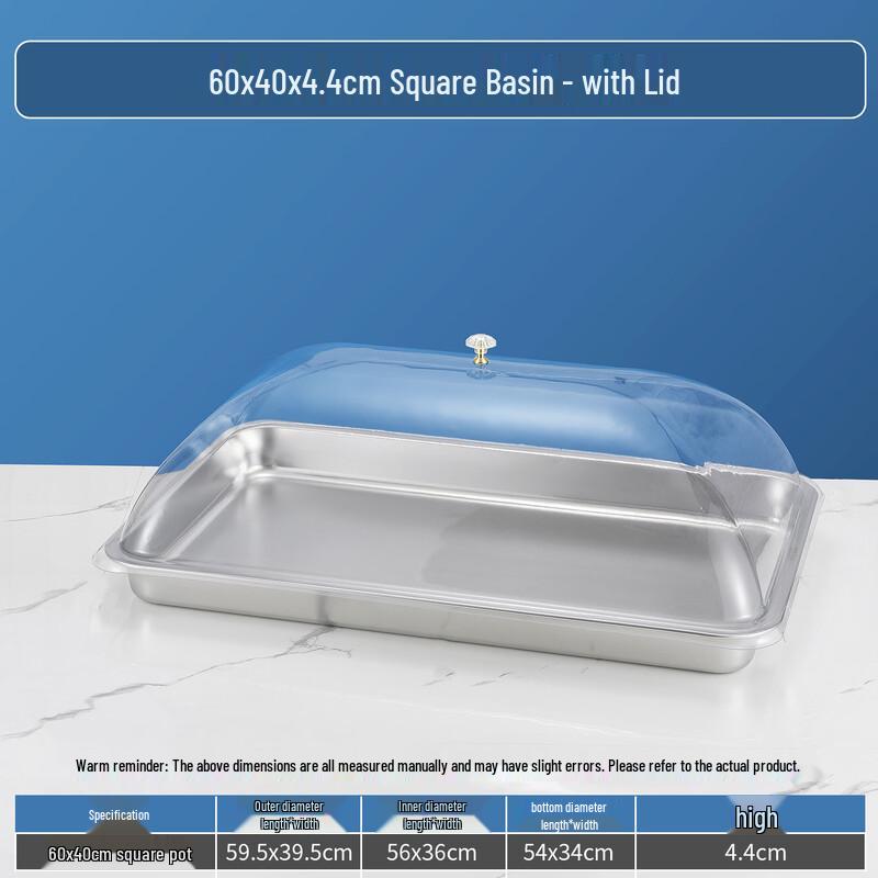 Jingzhifeng Stainless Steel Food Display Tray with Lid