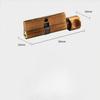 Nordic Style Bedroom Solid Wood Door Silent Handle Split Lock