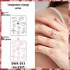 Temperature-Sensitive Succubus Finger Color-Changing Waterproof Tattoo Sticker - Cute Cartoon Design