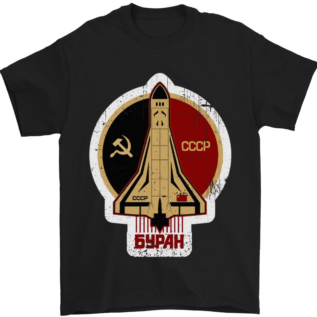 CCCP Soviet Space Program Mens T-Shirt Cotton