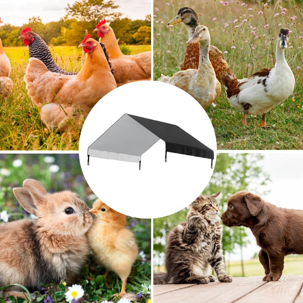 Chicken Coop Cover Waterproof Shade Cloth Replacement For Chicken Coop Long Lasting Accessory Screens Canopy Protection For