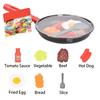 8pcs/set Simulation Kitchenware Play Set Pot Steak Vegetable Bread Hot Dog Omelette Children Toy Kitchen Food Toys