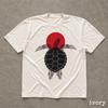 Vintage Sea Turtle T-Shirt, Japanese Sun Graphic Tee, Ocean Lover Apparel