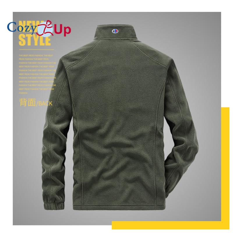 Cozy Up Men's Fleece Lined Softshell Jackets Color Water Resistant Windbreaker Winter Snow Coat Hooded