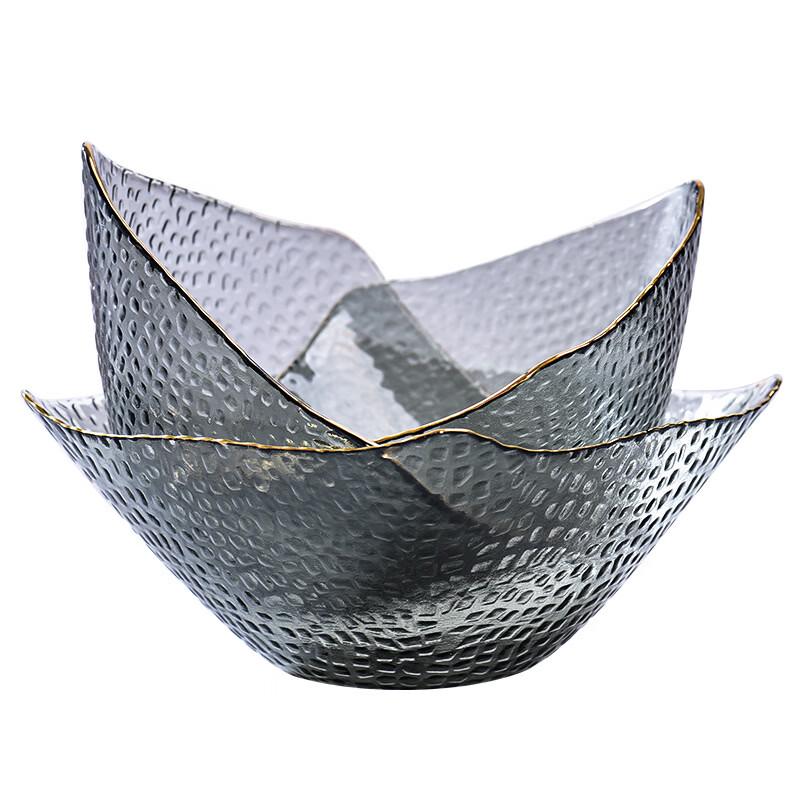 Ru Han Hammered Glass Fruit Plate