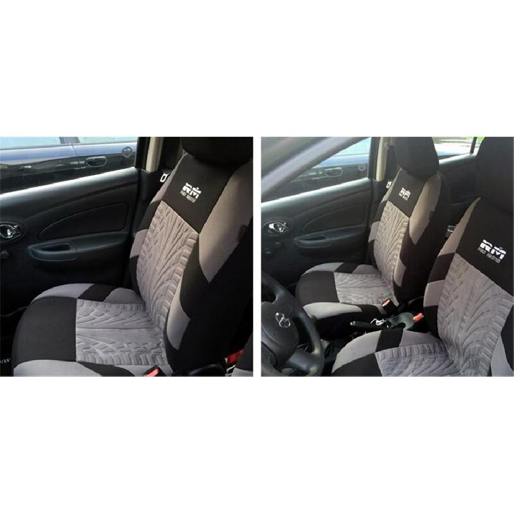 Front Car Seat Covers Set Bucket Seat Protector Car Suv Truck Black 2 Pcs