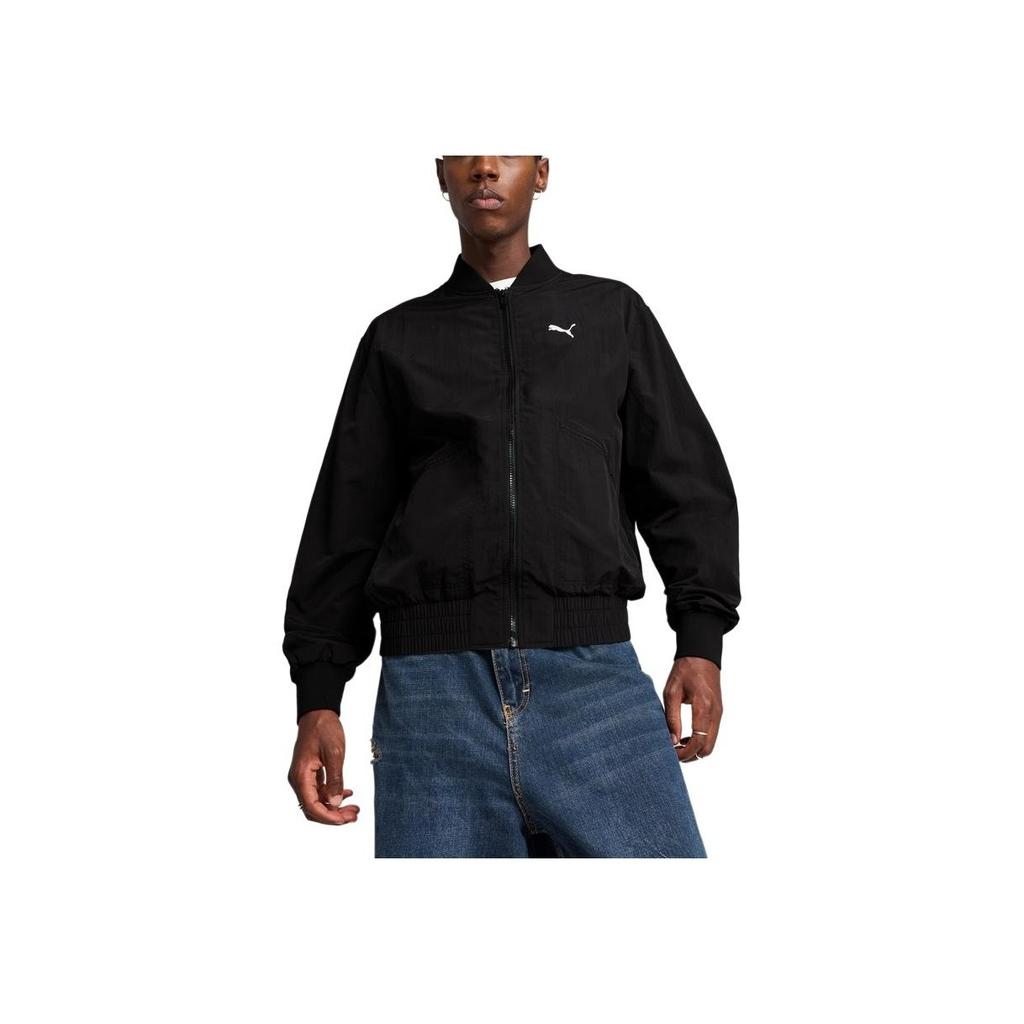 Puma Class Bomber Warm Comfortable Breathable Windproof Long Sleeve Jacket Men Jacket Black 629903-01