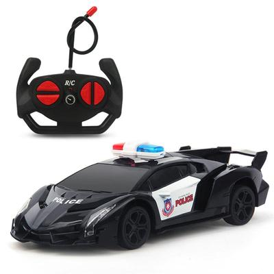 Coche de policía con Control remoto, coche de policía eléctrico, coche de juguete con Control remoto, juguete para niños, regalo de cumpleaños y Año Nuevo