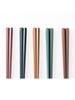 Asahi Koyo Hexagonal Commercial 5 Easy To Dishwasher and Dryer Made In Pack of 5 Chopsticks, Heat-Resistant, Grade, Colors, Approx. 22.8cm, Non-Slip,