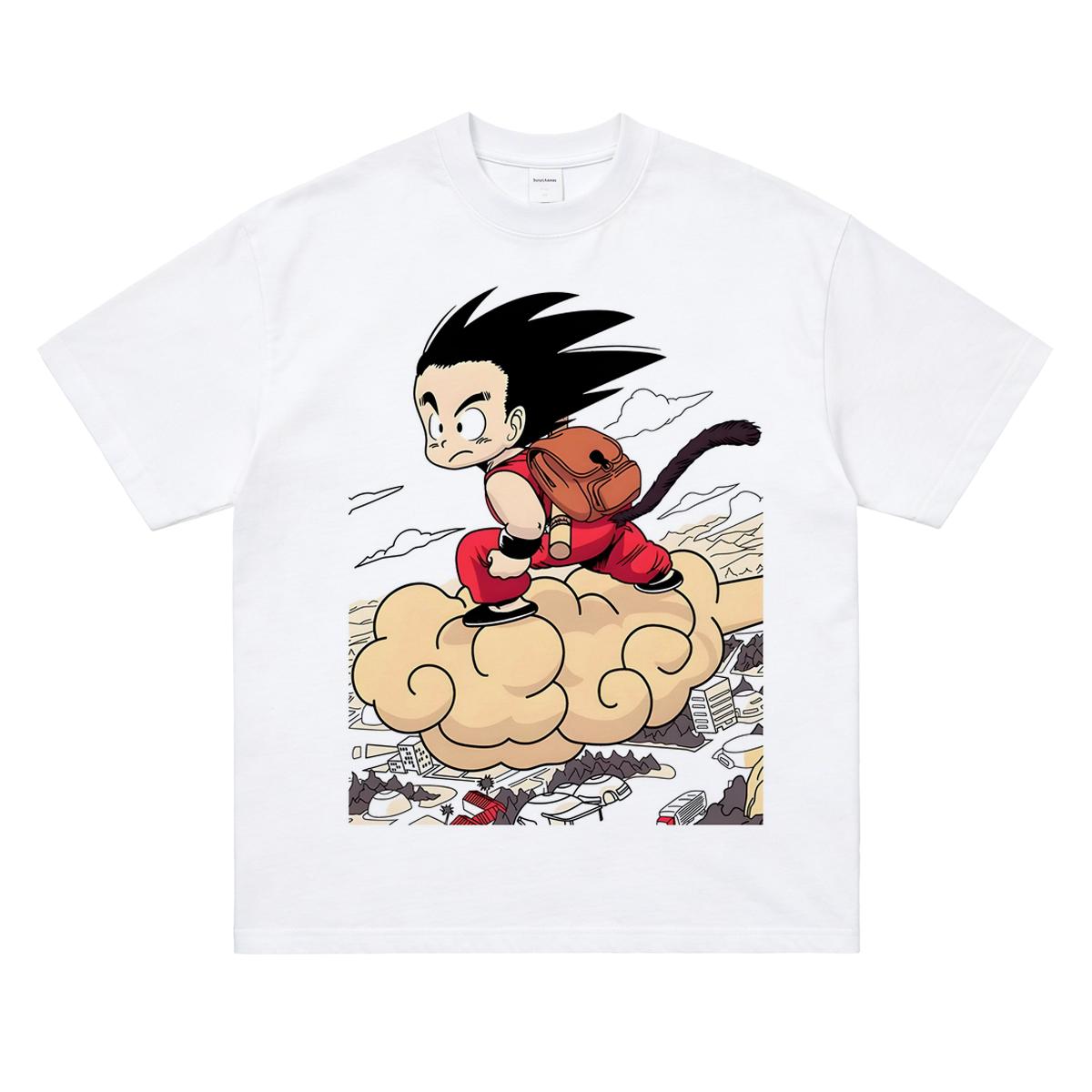 2D Anime Goku from Dragon Ball Ultra Instinct Saiyan Tshirt Cotton Suitable for Both Men and Women Childrens Size 100