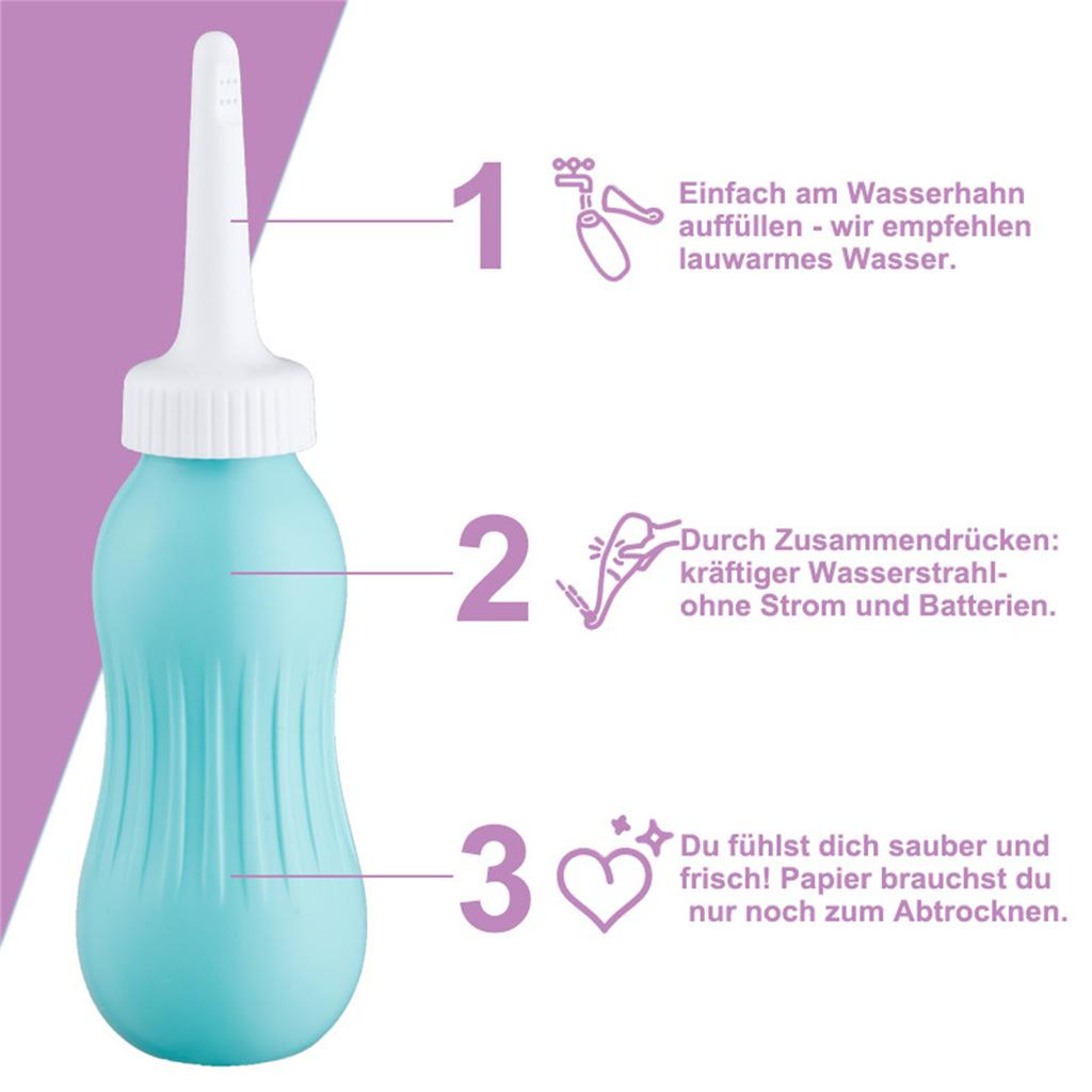 Tragbare Bidet-Sprühgeräte, Po-Dusche, gerade Düsen, Reisebidet für die persönliche Hygiene, Behandlung von Dammhämorrhoiden