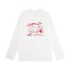 Korean Style Women's Long Sleeve Cotton T-Shirt - Versatile, Casual, Loose Fit for Spring & Autumn.