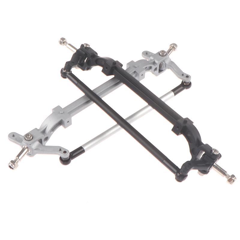 Metalowa Przednia Oś Drążek Kierowniczy Łącznik Maszt Dla 1/14 Tamiya Rc Ciężarówka Traktor Samochód