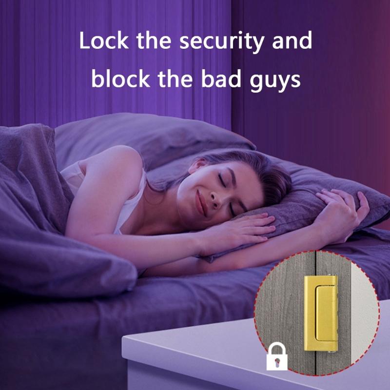 Aluminum Alloy Antitheft Door Latches Bolt Door Reinforcement Lock Hardware Convenient Home Security Door Lock Enduring