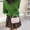 Mini Small Square Bag Flower Decoration Shoulder Bag Fashion Kid's Handbag  Girls