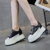 Fashion Women's Off White Shoes New Inner Height Women Shoes Anti Slip Wear-resistant Breathable Platform Sneakers Zapatillas De Mujer