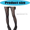 Women's Geometric Pattern Pantyhose Openwork Textured Tights Nylon Knit Stretch Fabric Mesh Hole Leggings Stockings for Skirts Dresses and Boot