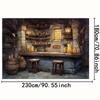 2D Mittelalterliche Bar Kulisse Rustikale Taverne Themenparty Hintergrund