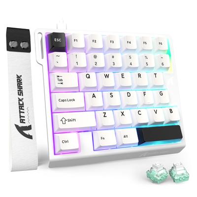 ATTACK SHARK M36 HE Gaming 36 Rapid Magnetic 8000Hz RT Keyboard, Left-Hand Device, Keys, Trigger, Switches, 0.01mm,