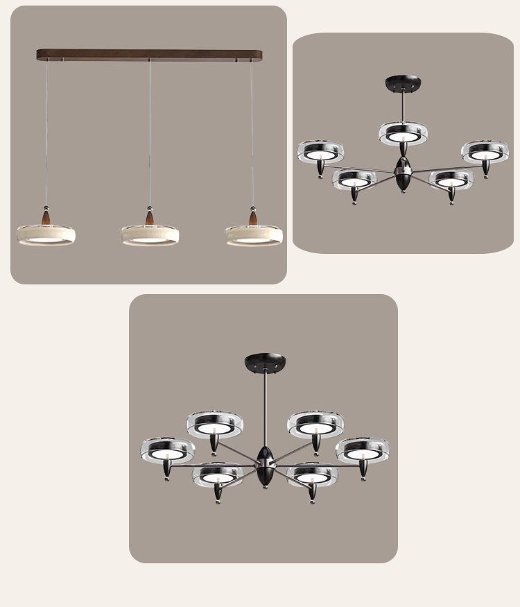 French Vintage Style Modern Minimalist Chandelier for Dining, Study, Bedroom, or Aisle