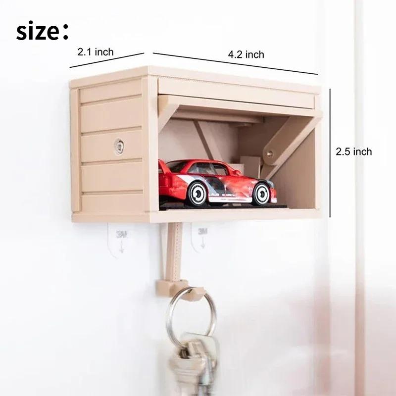 1PC interesting garage key pendant model.Equipped with a pop-up keychain,non perforated wall decoration, garage style decoration