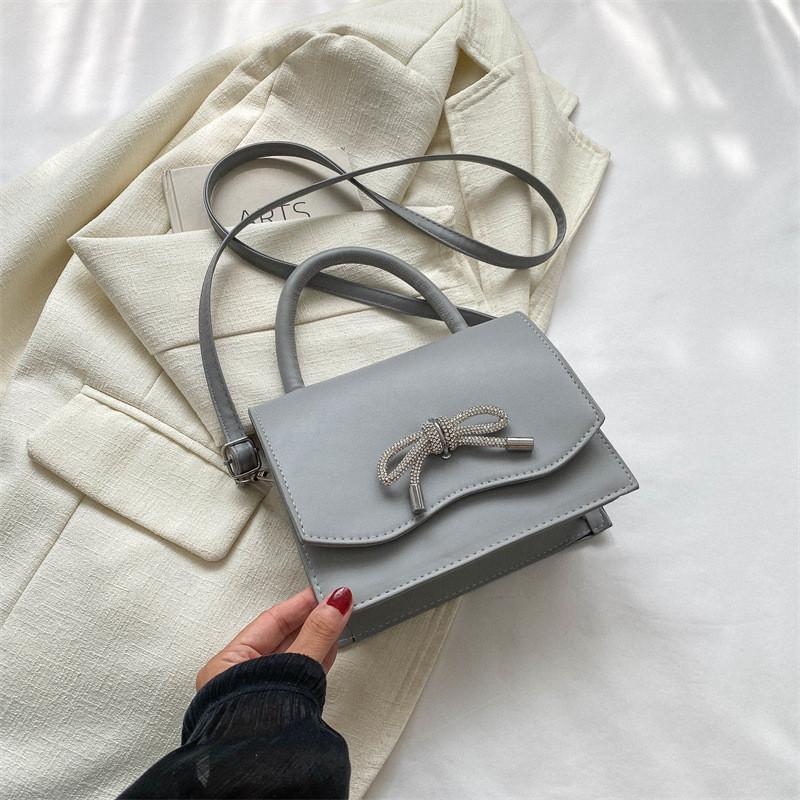 Vintage Chic Small Square Bag For Women In Black White Blue Grey And Rose Pink For Casual Commute Stylish Look