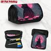 1pc Twilight Witch Design Double Layer Flip Pencil Case--Large Capacity Zipper Closure, Suitable for Schools, Offices and Travel, Ideal Birthday/holid